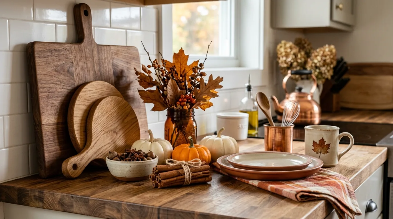 Let the dining area carry richer fall layers inspiration for an indoor fall home.